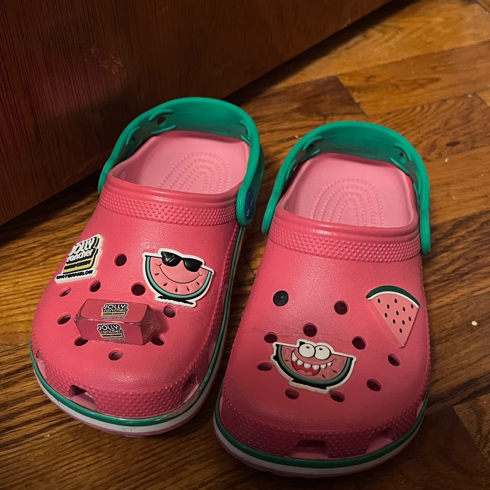 Crocs Unisex Jolly Rancher Clog Classic Pink Lemonade Heel